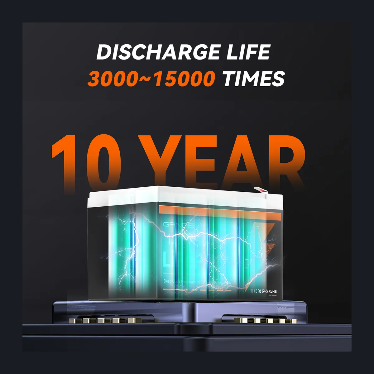 12V 10Ah LiFePO4 Battery — LFP10-12-MINI
