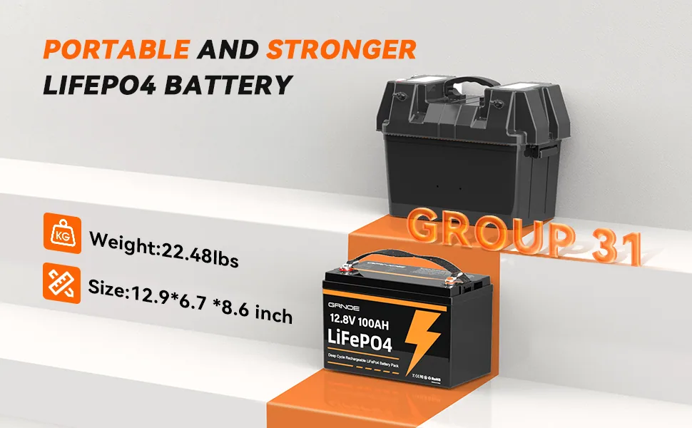 Аккумулятор LiFePO4 12 В 100 А·ч — LFP100-12 G31