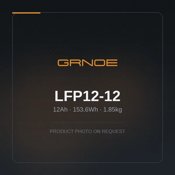 12V 12Ah LiFePO4 Battery — LFP12-12