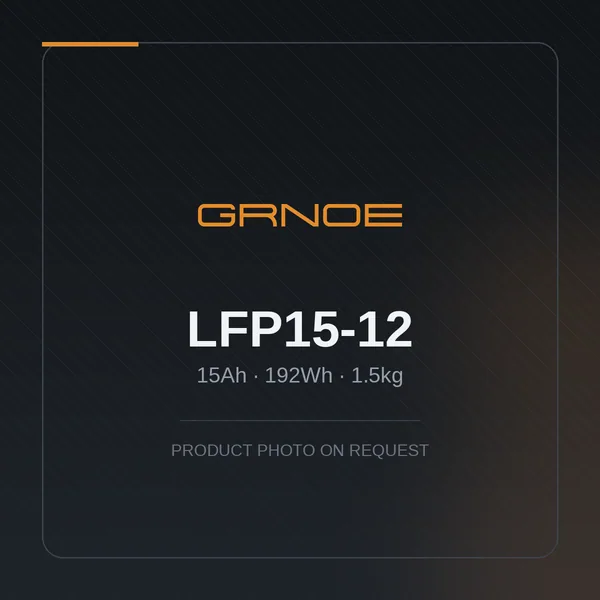 12V 15Ah LiFePO4 Battery — LFP15-12
