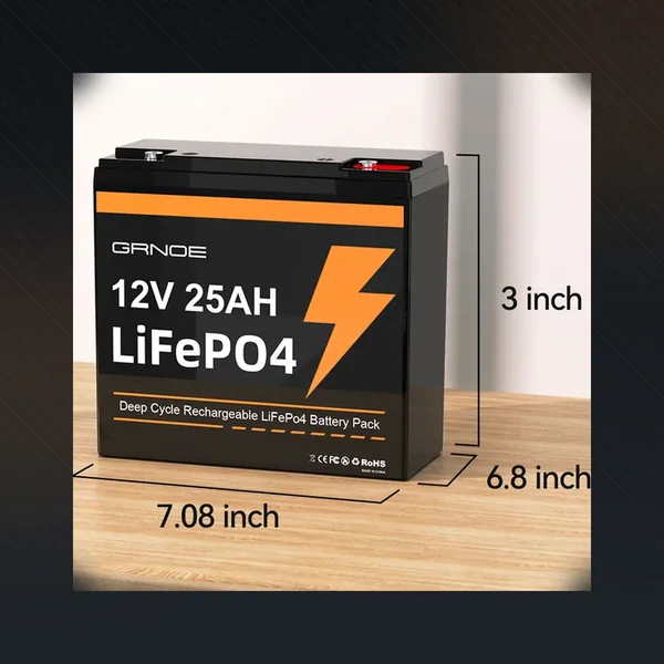 12V 25Ah LiFePO4 Battery — LFP25-12