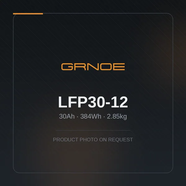 12V 30Ah LiFePO4 Battery — LFP30-12