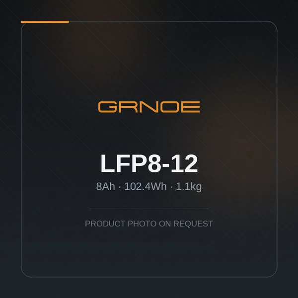 12V 8Ah LiFePO4 Battery — LFP8-12